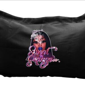Sweet Savage Satin Black Pillow Case